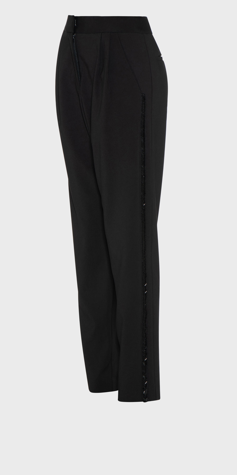 Pants | Beaded Stripe Pant | 990 Black