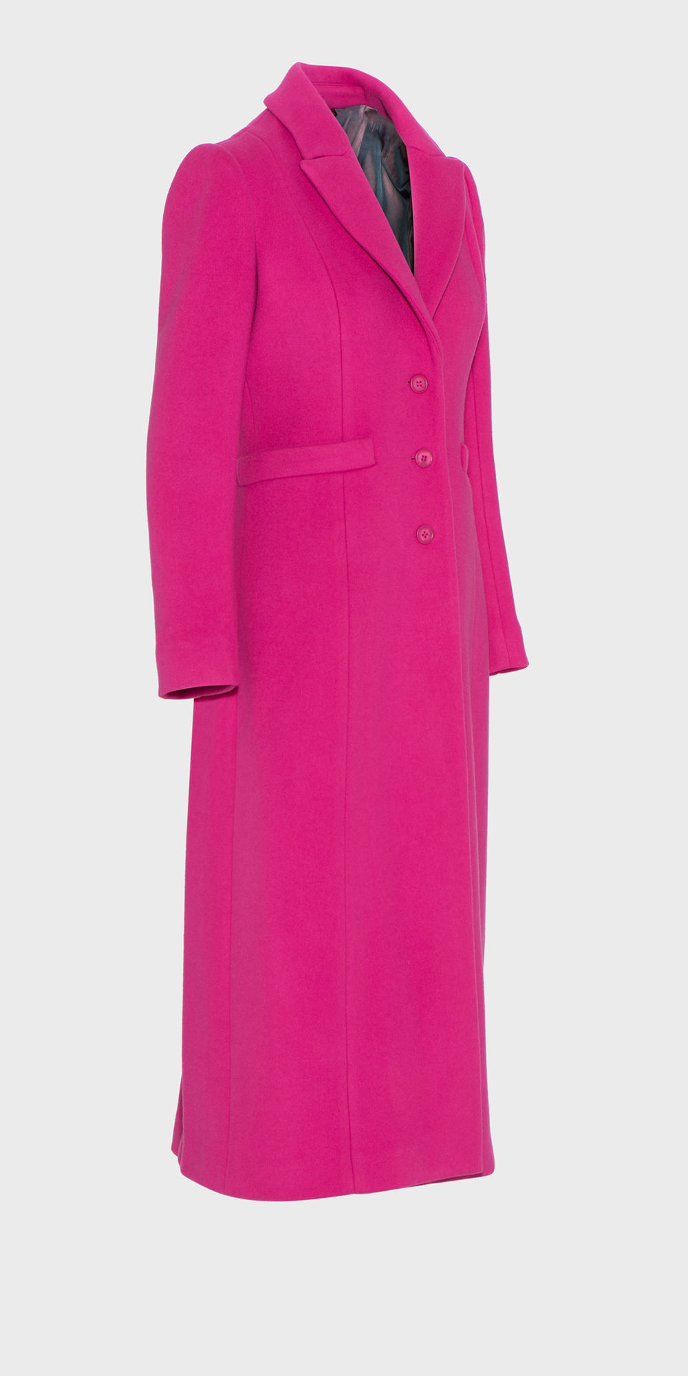 New Arrivals | Ultra Pink Maxi Coat | 519 Hot Pink